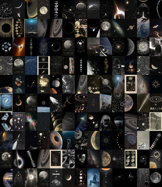 Astronomy Aesthetic Poster Collage Kit For Bedroom and Living Room